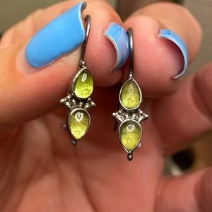 Green stone jewelry set
